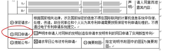 關于同日申請忘記勾選